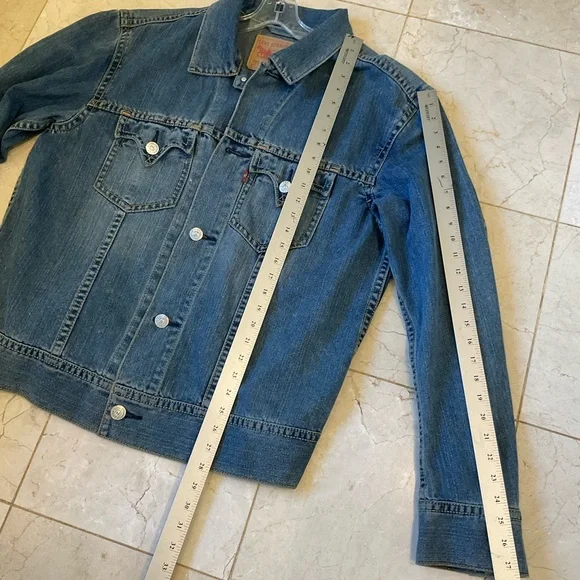 Levis Type 1 Denim Men’s Jacket Size XL, Great condition, Western Yoke & Details - Picture 16 of 16